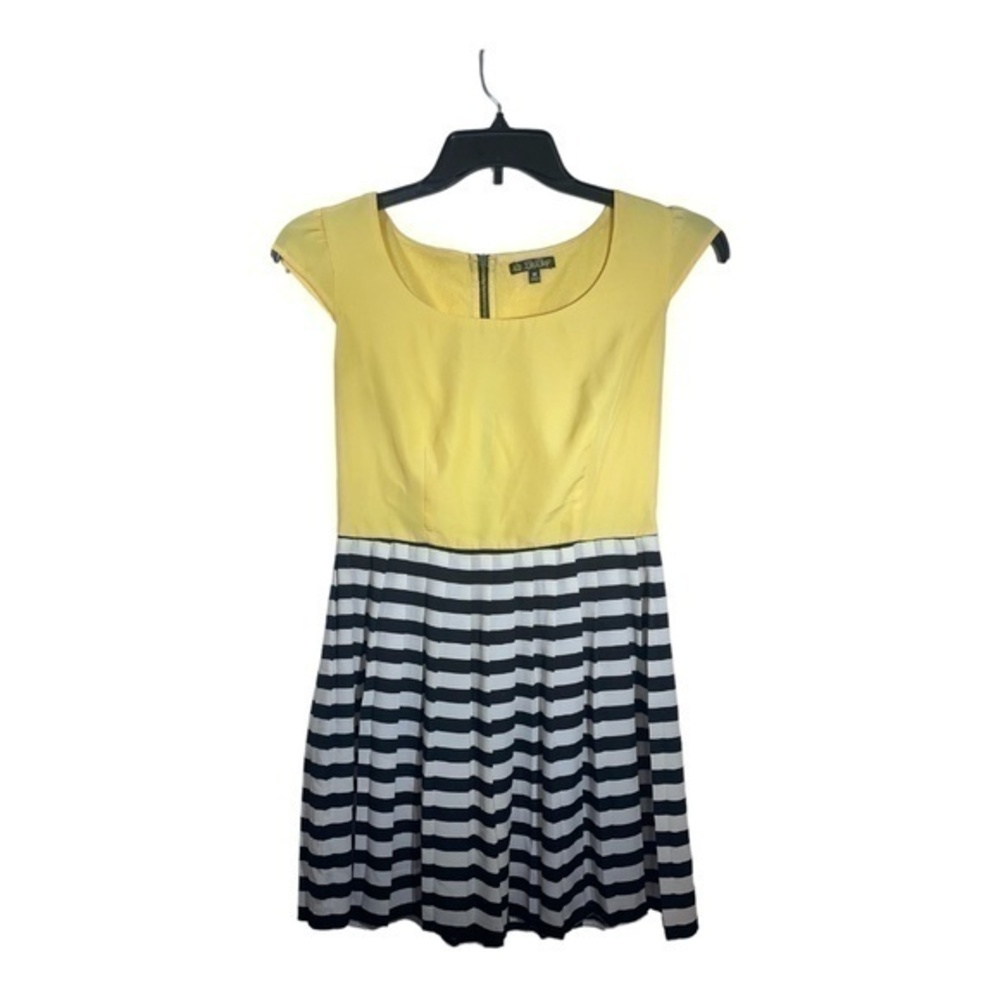 BeBop Juniors Dress Colorblock Striped Knee Length Rayon Size M